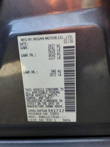 Photo 10 from auction – 2016 NISSAN ALTIMA 2.5 with VIN 1N4AL3AP1GN341712
