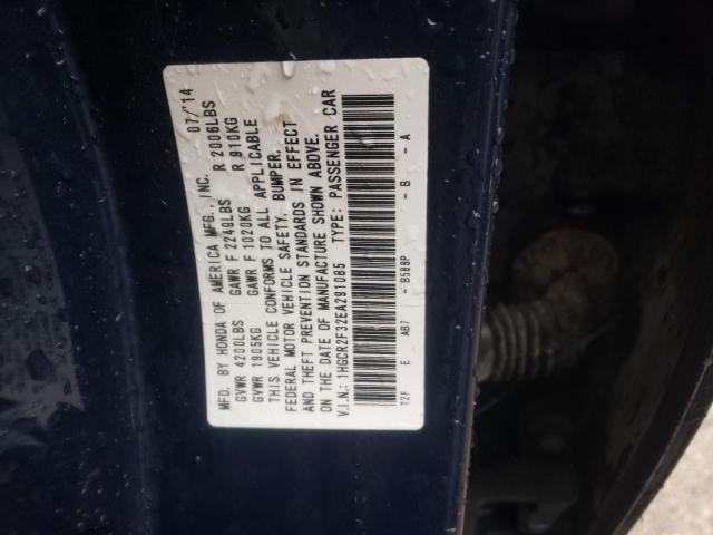 Photo 10 from auction – 2014 HONDA ACCORD LX with VIN 1HGCR2F32EA291085