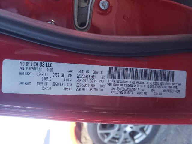 Photo 10 from auction – 2019 DODGE JOURNEY GT with VIN 3C4PDDEGXKT764413