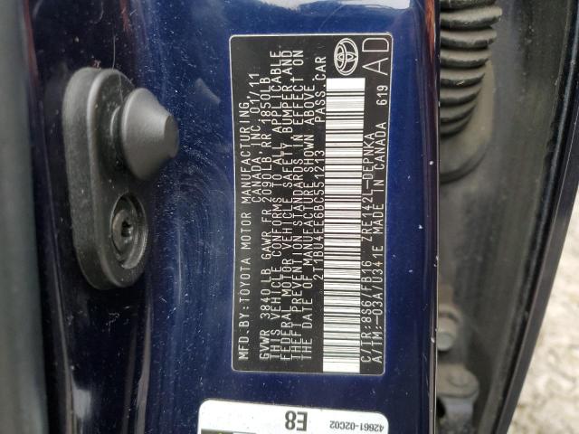 Photo 10 from auction – 2011 TOYOTA COROLA with VIN 2T1BU4EE6BC551213