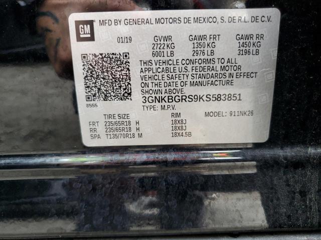 Photo 10 from auction – 2019 CHEVROLET BLAZER 2LT with VIN 3GNKBGRS9KS583851