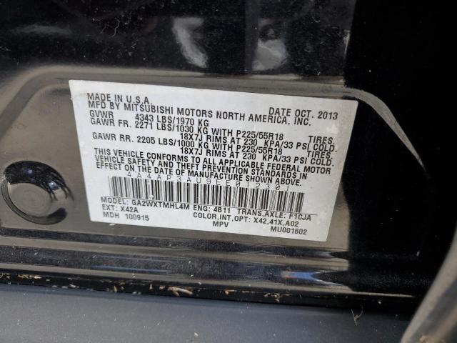 Photo 10 from auction – 2014 MITSUBISHI OUTLANDER with VIN 4A4AP3AU9EE012301