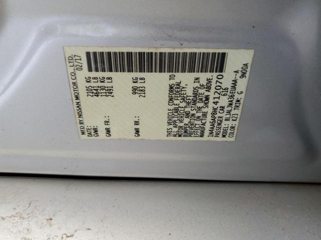Photo 10 from auction – 2017 NISSAN MAXIMA 3.5 with VIN 1N4AA6AP8HC412070