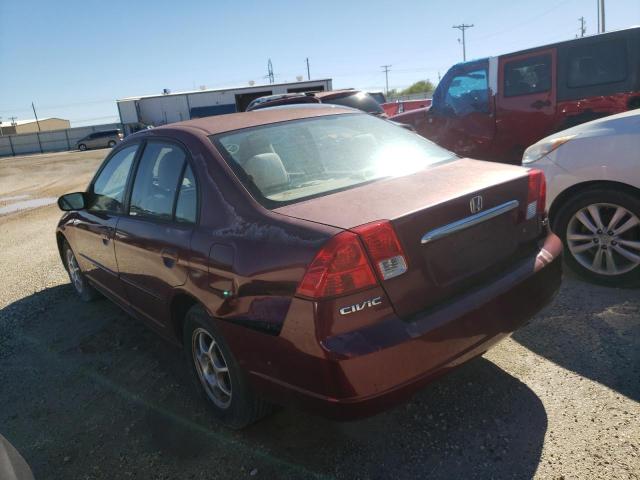 Photo 3 from auction – 2003 HONDA CIVIC LX with VIN 2HGES15583H523987