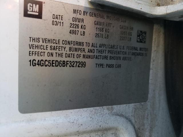 Photo 10 from auction – 2011 BUICK LACROSSE C with VIN 1G4GC5ED6BF327299