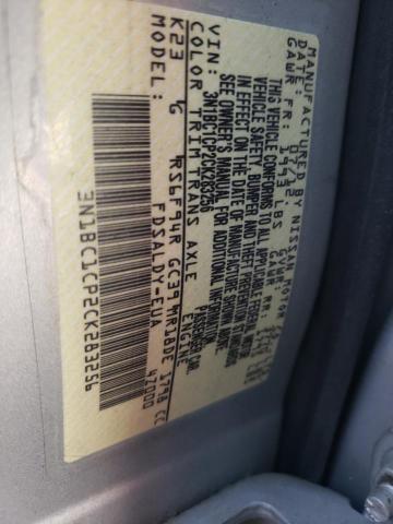 Photo 10 from auction – 2012 NISSAN VERSA S with VIN 3N1BC1CP2CK283256