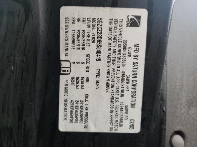 Photo 10 from auction – 2005 SATURN VUE with VIN 5GZCZ23D65S840419