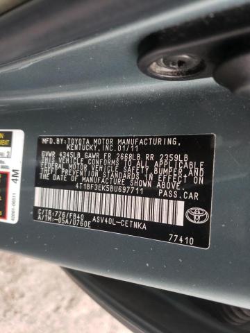Photo 10 from auction – 2011 TOYOTA CAMRY BASE with VIN 4T1BF3EK5BU697711