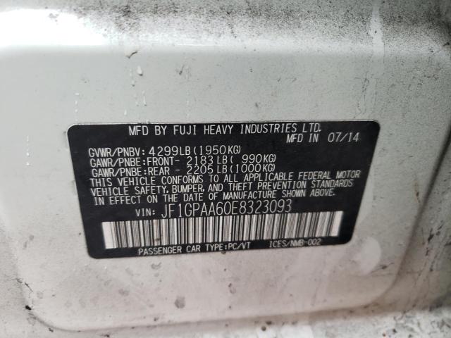 Photo 10 from auction – 2014 SUBARU IMPREZA with VIN JF1GPAA60E8323093