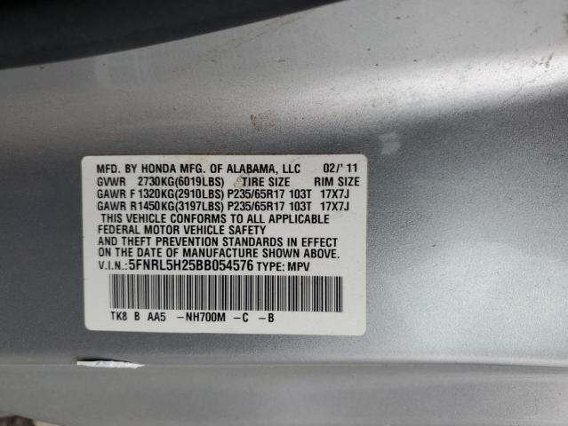 Photo 10 from auction – 2011 HONDA ODYSSEY LX with VIN 5FNRL5H25BB054576