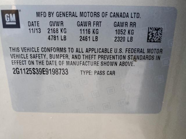 Photo 10 from auction – 2014 CHEVROLET IMPALA LT with VIN 2G1125S39E9198733