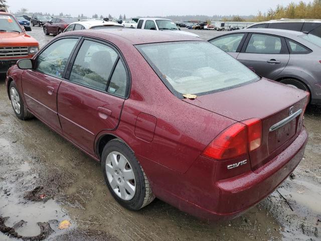 Photo 3 from auction – 2002 HONDA CIVIC EX with VIN 2HGES26702H557099