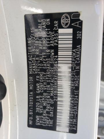Photo 10 from auction – 2015 TOYOTA COROLLA L with VIN 2T1BURHEXFC356424
