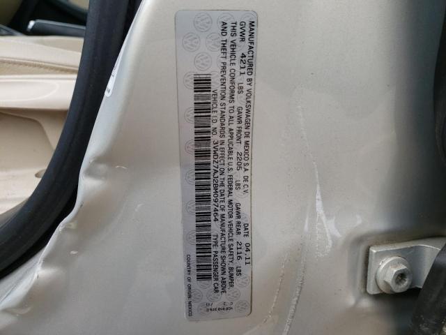 Photo 10 from auction – 2011 VOLKSWAGEN JETTA SE with VIN 3VWDZ7AJ2BM097464