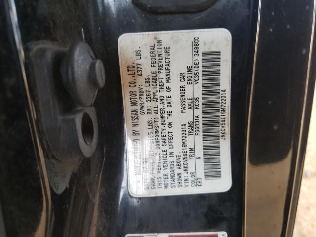Photo 10 from auction – 2006 INFINITI G35 with VIN JNKCV54E16M722014