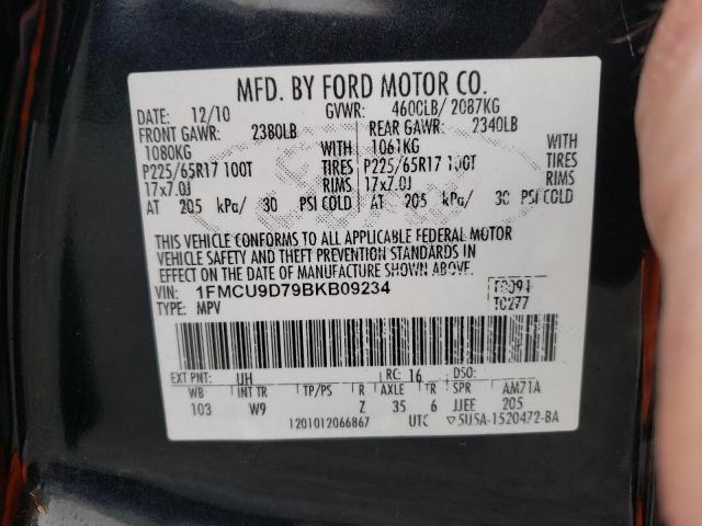 Foto 10 de la subasta – 2011 FORD ESCAPE XLT con VIN 1FMCU9D79BKB09234