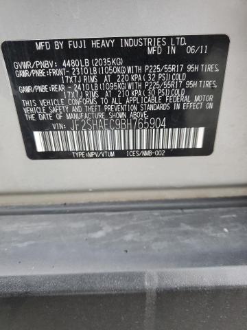 Photo 10 from auction – 2011 SUBARU FORESTER L with VIN JF2SHAEC9BH765904