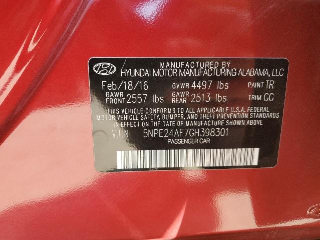 Photo 10 from auction – 2016 HYUNDAI SONATA SE with VIN 5NPE24AF7GH398301