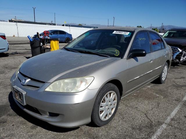 Photo 2 from auction – 2004 HONDA CIVIC LX with VIN 2HGES16504H573573