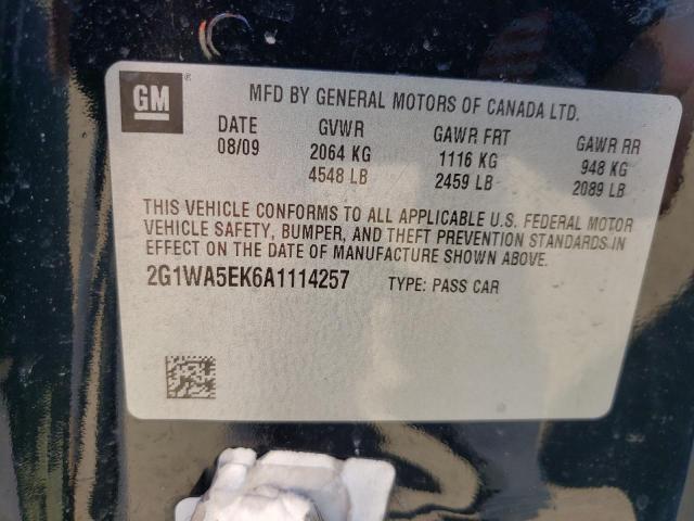 Photo 10 from auction – 2010 CHEVROLET IMPALA LS with VIN 2G1WA5EK6A1114257