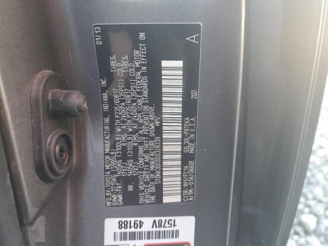 Photo 10 from auction – 2013 TOYOTA SIENNA with VIN 5TDKK3DC6DS328339