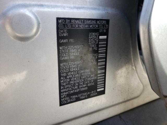Photo 10 from auction – 2016 NISSAN ROGUE S with VIN KNMAT2MT4GP718888
