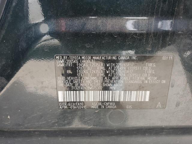Photo 10 from auction – 2011 TOYOTA RAV4 with VIN 2T3ZF4DV2BW075302