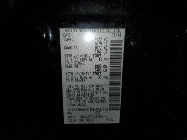 Photo 10 from auction – 2014 NISSAN ROGUE S with VIN 5N1AT2MV6EC869149