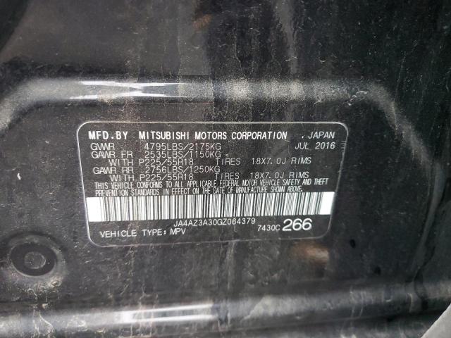 Photo 10 from auction – 2016 MITSUBISHI OUTLANDER with VIN JA4AZ3A30GZ064379