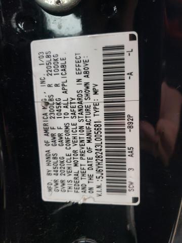 Photo 10 from auction – 2003 HONDA ELEMENT DX with VIN 5J6YH28243L005681