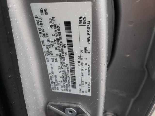 Photo 10 from auction – 2015 FORD ESCAPE SE with VIN 1FMCU9GXXFUB90170