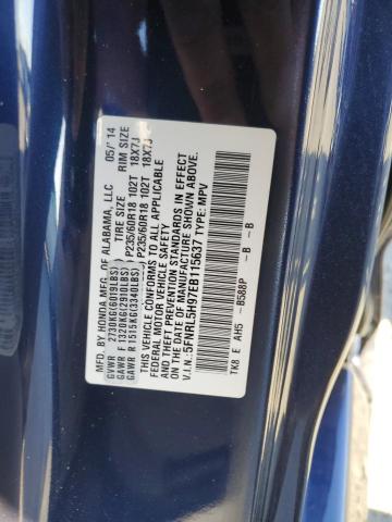 Photo 10 from auction – 2014 HONDA ODYSSEY TO with VIN 5FNRL5H97EB115637