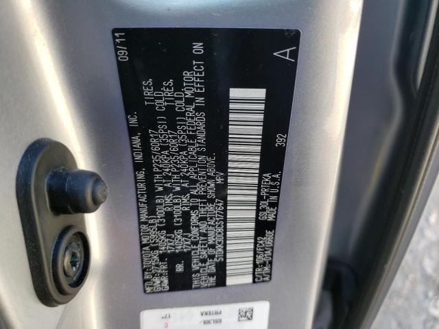 Photo 10 from auction – 2012 TOYOTA SIENNA LE with VIN 5TDKK3DC8CS177647