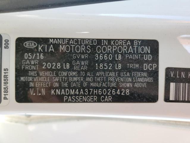 Photo 10 from auction – 2017 KIA RIO LX with VIN KNADM4A37H6026428