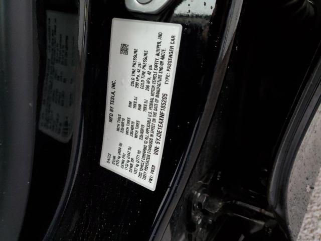 Photo 10 from auction – 2022 TESLA MODEL 3 with VIN 5YJ3E1EAXNF185205