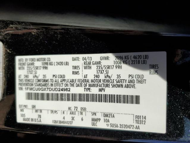 Photo 10 from auction – 2013 FORD ESCAPE SE with VIN 1FMCU0GX7DUD24982