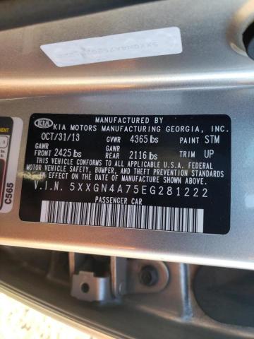 Photo 10 from auction – 2014 KIA OPTIMA EX with VIN 5XXGN4A75EG281222