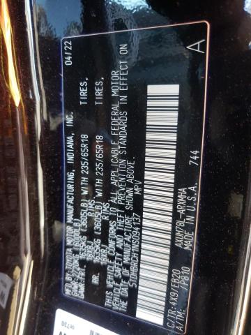 Photo 10 from auction – 2022 TOYOTA HIGHLANDER with VIN 5TDHBRCH1NS094137