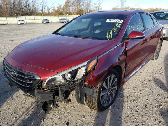 Photo 2 from auction – 2015 HYUNDAI SONATA SPO with VIN 5NPE34AF3FH053116