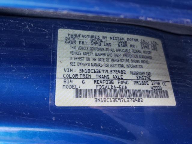 Photo 10 from auction – 2007 NISSAN VERSA S with VIN 3N1BC13E97L372482