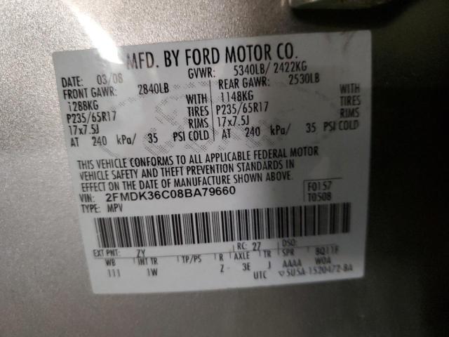 Photo 10 from auction – 2008 FORD EDGE SE with VIN 2FMDK36C08BA79660