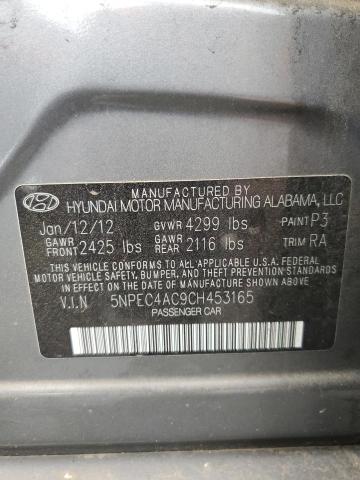 Photo 10 from auction – 2012 HYUNDAI SONATA SE with VIN 5NPEC4AC9CH453165