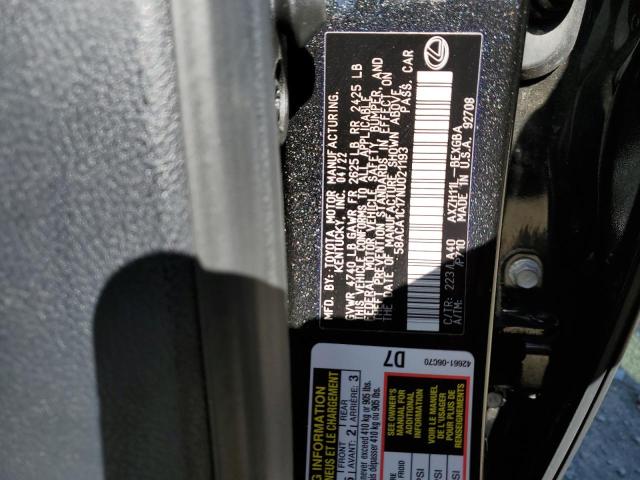 Photo 10 from auction – 2022 LEXUS ES 300H BA with VIN 58ACA1C17NU021193