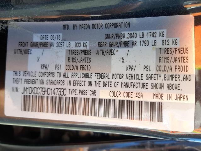 Photo 10 from auction – 2017 MAZDA CX-3 TOURI with VIN JM1DKDC79H0147330