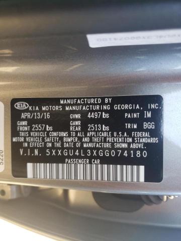 Photo 10 from auction – 2016 KIA OPTIMA EX with VIN 5XXGU4L3XGG074180