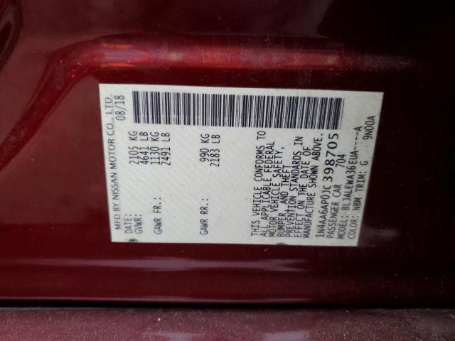 Photo 10 from auction – 2018 NISSAN MAXIMA 3.5 with VIN 1N4AA6AP0JC398705