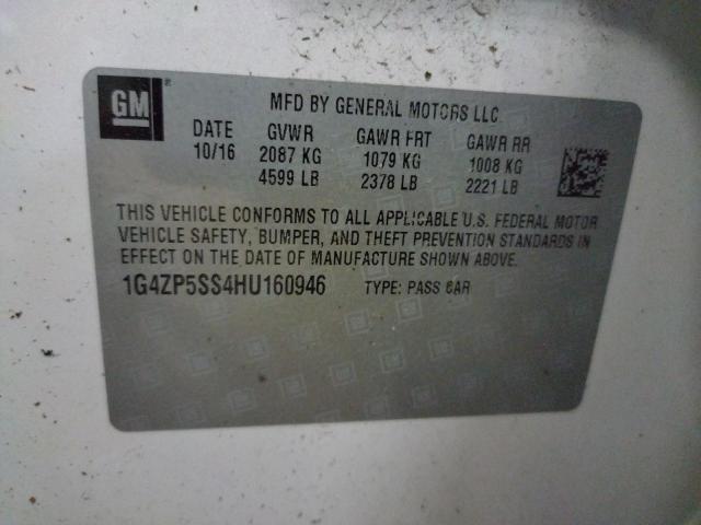 Photo 10 from auction – 2017 BUICK LACROSSE E with VIN 1G4ZP5SS4HU160946