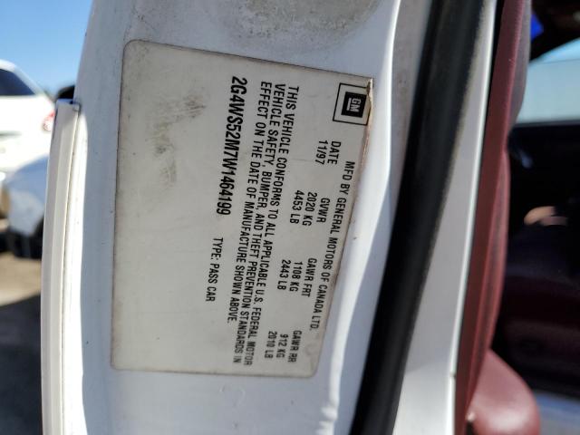 Photo 10 from auction – 1998 BUICK CENTURY CU with VIN 2G4WS52M7W1464199