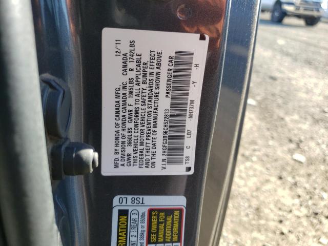 Photo 10 from auction – 2012 HONDA CIVIC LX with VIN 2HGFG3B56CH522813