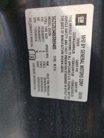 Photo 10 from auction – 2006 SATURN VUE with VIN 5GZCZ63486S869400